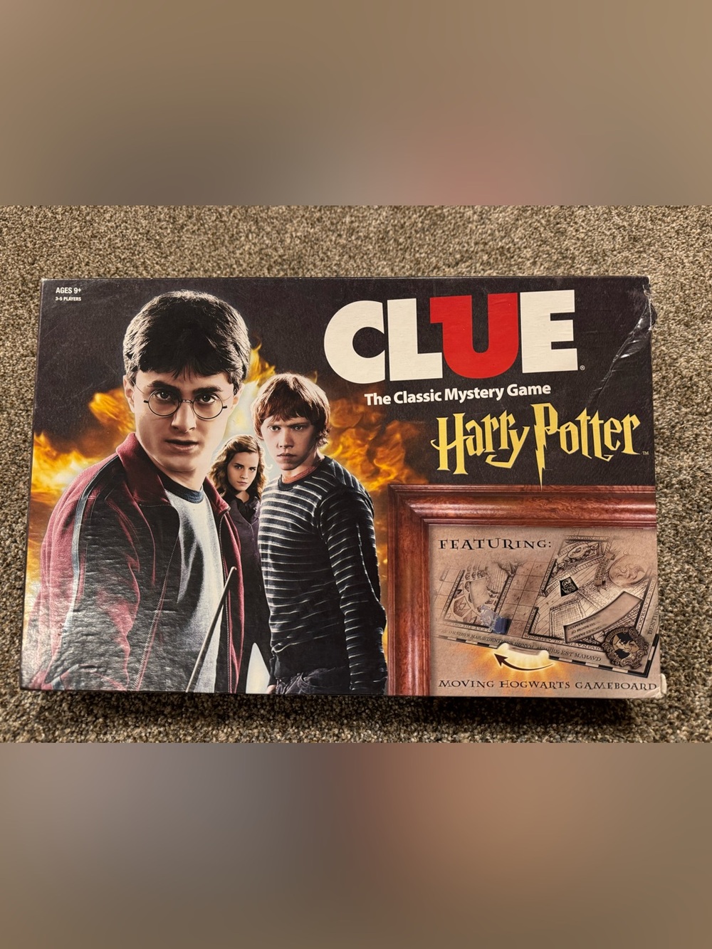 Clue: Harry Potter Edition Board Game - Black/Red ( 2 missing cards)